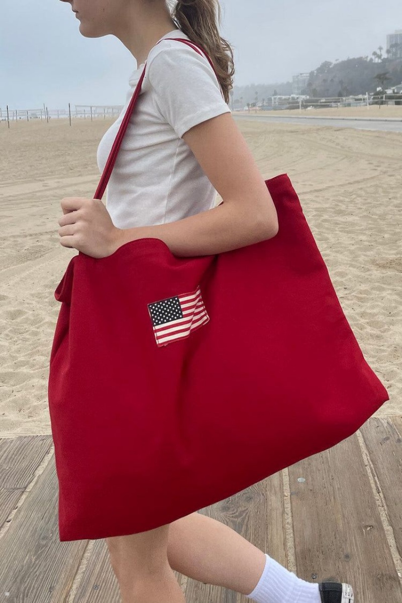 Sacs Fourre Tout Brandy Melville Red USA Rouge | PQD-13292776